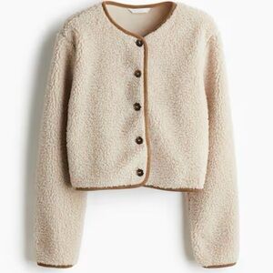 Teddy Fleece Button-Up Cardigan